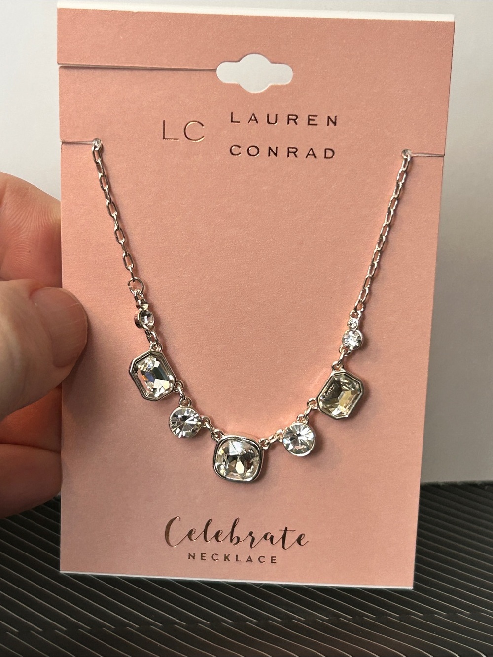 Kohl's LC Lauren Conrad Silver-Tone Crystal Necklace